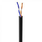 КНП UTP (2*2*0.5) 2p 24 AWG, (CCA), изоляция ПЭ, для зов. работ, 500м, Black
