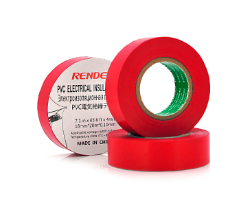 Изолента RENDER 0,10мм*18мм*20м (красная), 2000V