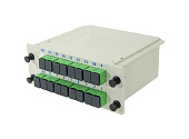Дільник оптичний корпусний 1x16 SC/APC (DIN)