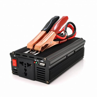 Инвертор напряжения PI 2000ВА(1200Вт), 12 / 220V, approximated, 1 универсальная розетка, клемы + кро