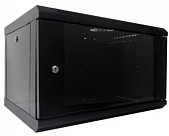 Шкаф настенный 6U 600х600 разборный WMNC66-6U-FLAT- BLACK