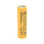 Акумулятор 21700 Li-Ion LiitoKala Lii-50E, 5000mah （4700-5100mah）, 15A, 3.7V (2.5-4.2V), Yellow