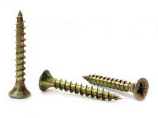 Саморез универсальный 3,5Х35 с потайной головкой желтый цинк (уп 1000 шт)