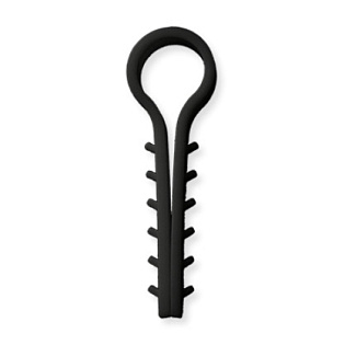 Зажим елочка 10 mm для кругл.каб (100 шт) НЕЙЛОН, черные