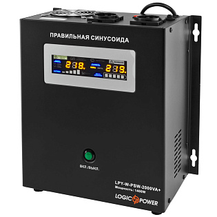 ИБП LPY-W-PSW-2000VA+ (1400Вт) 10A/20A с правильной синусоидой 24В