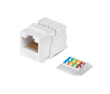 Модуль узкий Keystone Jack RJ-45 кат.6