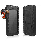 Power bank 30000 mAh Solar, (5V / 200mA), 2xUSB, 5V / 1A / 2.1A