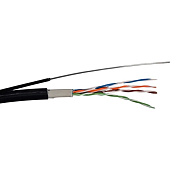 Кабель вита пара CAT.5E UTP-CCA-4Px2x0.51 Outdoor PVC+PE, 305 м з дротом, зовнішній