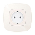Розумна розетка 2К + З (Valena Allure with NETATMO), перловий 