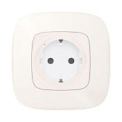 Умная розетка 2К + З (Valena Allure with NETATMO), жемчужный