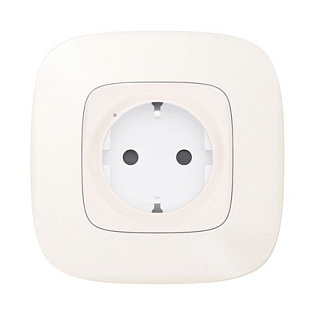 Умная розетка 2К + З (Valena Allure with NETATMO), жемчужный