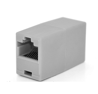Соединитель RJ45 8P8C мама/мама RJ45, серый, Q100