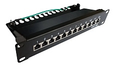 Патч-панель 12 портів 10" екранована SFTP кат.