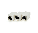 З'єднувач RJ45 8P8C мама/мама RJ45, екранований, білий, Q50 