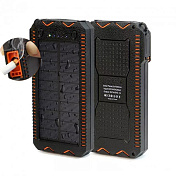 Power bank 30000 mAh Solar, (5V / 200mA), 2xUSB, 5V / 1A / 2.1A