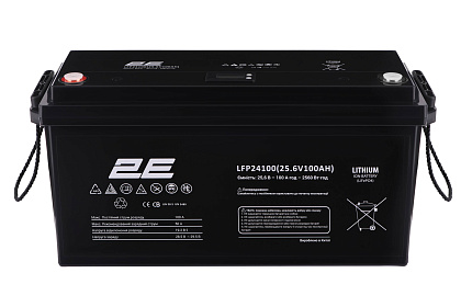 Аккумуляторная батарея 2E LFP24, 24V, 100Ah, LCD 8S