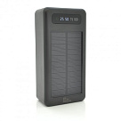 Power bank Solar PLO-SP30G 30000mAh, Black, Blister