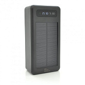 Power bank Solar PLO-SP30G 30000mAh, Black, Blister