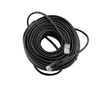 Патч-корд литой, CCA, UTP, RJ45, Cat.5e, 30m, черный Q67
