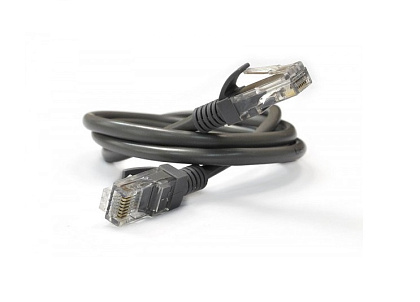 Патч-корд литой, CCA, UTP, RJ45, Cat.5e, 1m, черный Q500