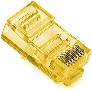 Коннектор Merlion RJ-45 8P8C UTP Cat-5 (100 шт/уп.) Q100 Yellow