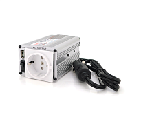 Инвертор напряжения Mervesan MSI-15012 (150W), 12 / 220V, approximated, 1Shuko, USB, клемы + зажимы,