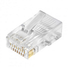 Коннектор Merlion RJ-45 8P8C UTP Cat-6 (50 шт/уп.) для сквозного подключения