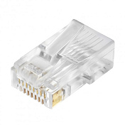 Коннектор Merlion RJ-45 8P8C UTP Cat-6 (50 шт/уп.) для сквозного подключения