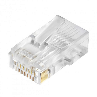 Коннектор Merlion RJ-45 8P8C UTP Cat-6 (50 шт/уп.) для сквозного подключения