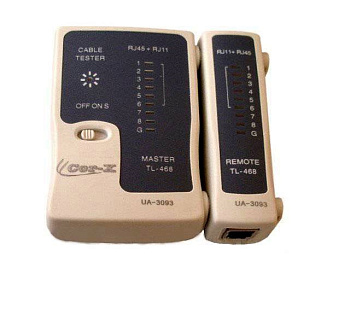 Портативный кабельный тестер витой пары Cor-X UA-3093