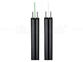Оптический FTTH кабель FTTH01-SM-S, негорючий, стальная проволока (FTTH001-SM-02)