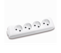 Колодка Panasonic X-tendia 4 гнезда, с защитными шторками, серая