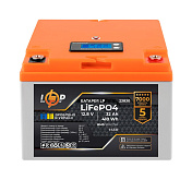 Акумулятор LP LiFePO4 12,8V - 32 Ah (410Wh) (BMS 50А/25A) пластик LCD для ДБЖ