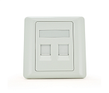Рамка 86х86 під 2 модулі Keystone Jack RJ-45 кат.5E UTP, 2-port Q100 